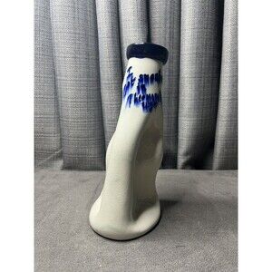 Rocky Mountain Pottery Smashed Bottle Vase Thermopolis Wyoming Crackle 11 Inch